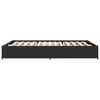 vidaXL Cadre de lit sans matelas noir 140x190 cm