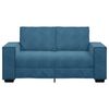 vidaXL Canap&eacute; &agrave; 2 places Bleu 160x78x84 cm Velours