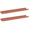 vidaXL &Eacute;tag&egrave;re Murale 2 pc Rouge 60 x 9 x 3 cm Bois d'ing&eacute;nierie