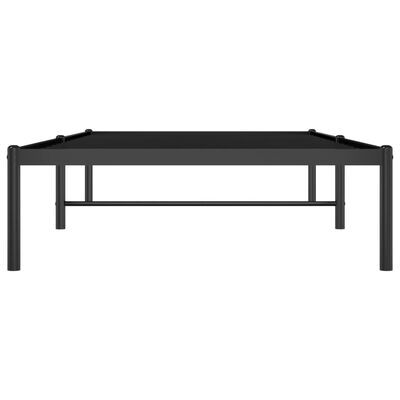 vidaXL Cadre de lit métal sans matelas noir 90x190 cm