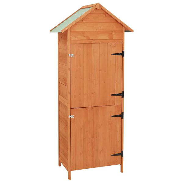 vidaXL Armoire de rangement de jardin Marron 42,5x64x190 cm