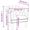 vidaXL Fauteuil argent&eacute; similicuir