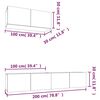 vidaXL Ensemble de meubles TV 3 pcs Gris b&eacute;ton Bois d'ing&eacute;nierie