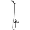 vidaXL Ensemble de Douche Noir G 1 / 2 pouces