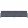vidaXL Cadre de lit avec matelas Gris fonc&eacute; 140 x 200 cm tissu