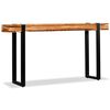 vidaXL Table console Bois de récupération massif réglable