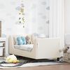 vidaXL Cadre de lit pour tout-petit avec t&ecirc;te de lit Cr&egrave;me 70 x 140 cm