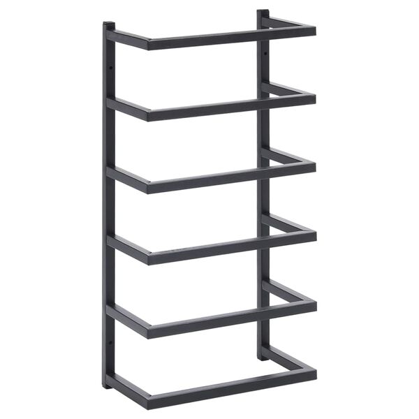 vidaXL Porte-serviette Noir 24x12x48 cm Acier