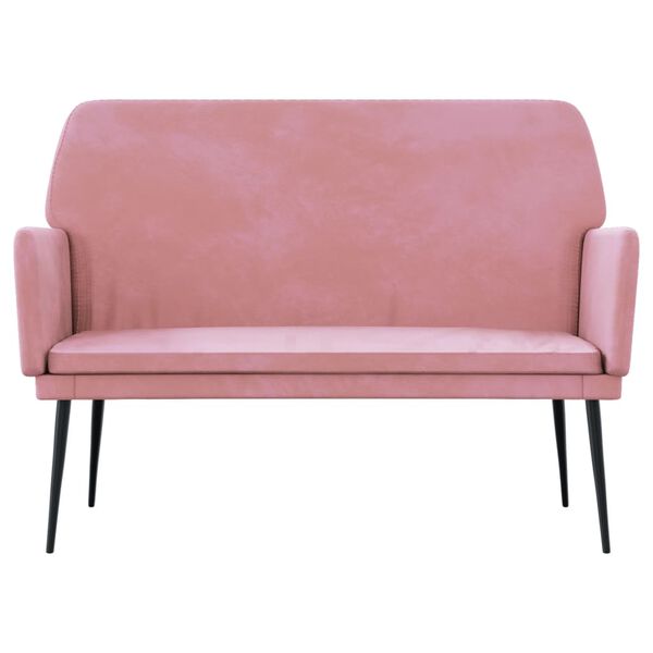 vidaXL Banc Rose 108x79x79 cm Velours
