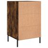 vidaXL Table de chevet ch&ecirc;ne fum&eacute; 40x40x66 cm bois d'ing&eacute;nierie