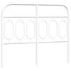 vidaXL T&ecirc;te de lit de remplacement m&eacute;tal blanc 120 cm