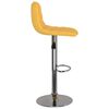 vidaXL Tabourets de bar lot de 2 jaune tissu