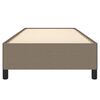 vidaXL Cadre de lit sans matelas taupe 100x200 cm tissu
