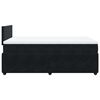 vidaXL Sommier &agrave; lattes de lit avec matelas Noir 120x200 cm Velours
