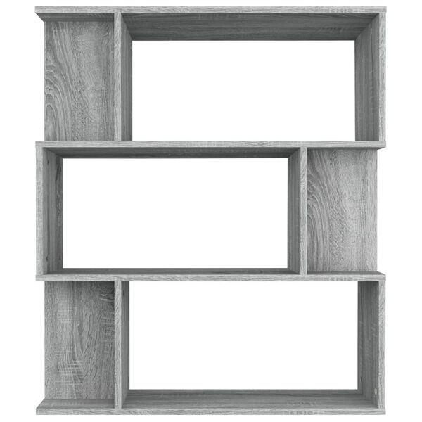 vidaXL Biblioth&egrave;que/Cloison Sonoma gris 80x24x96 cm Bois d'ing&eacute;nierie
