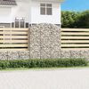 vidaXL Panier de gabions arqu&eacute; 150x50x180/200 cm Fer galvanis&eacute;