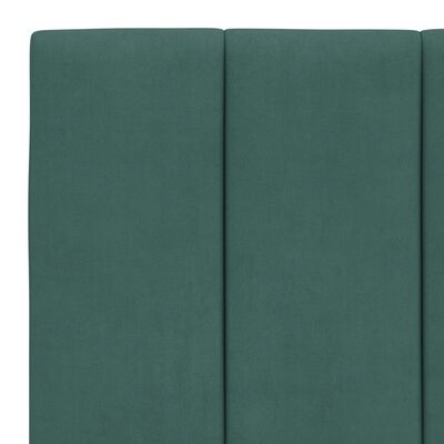 vidaXL Cadre de lit sans matelas vert foncé 100x200 cm velours