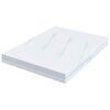 vidaXL Matelas Blanc 140 x 200 cm Tissu jacquard