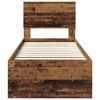 vidaXL Cadre de lit Bois ancien 75 x 190 cm Pin massif
