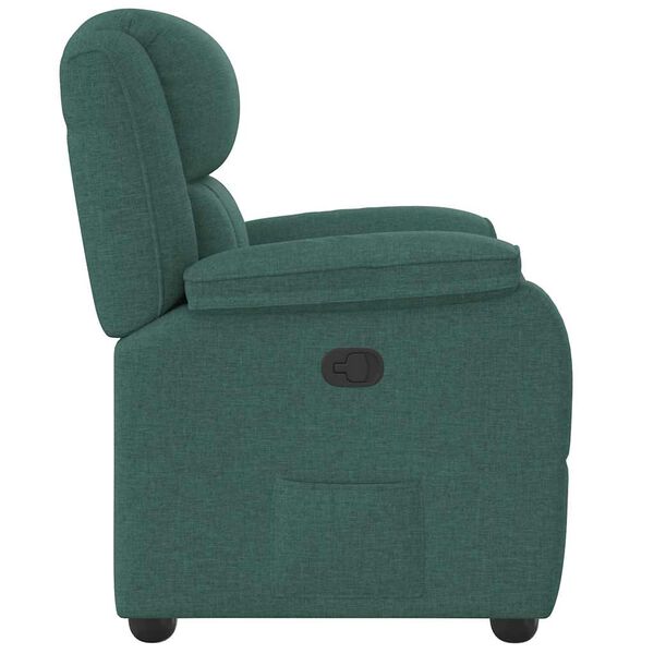 vidaXL Fauteuil inclinable Vert foncé Tissu