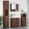vidaXL Ensemble de mobilier de salle de bain 4 pcs Ch&ecirc;ne brun