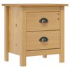 vidaXL Table de chevet Hill 46x35x49,5 cm Bois de pin solide