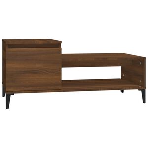 vidaXL Table basse Chêne marron 100x50x45 cm Bois d'ingénierie
