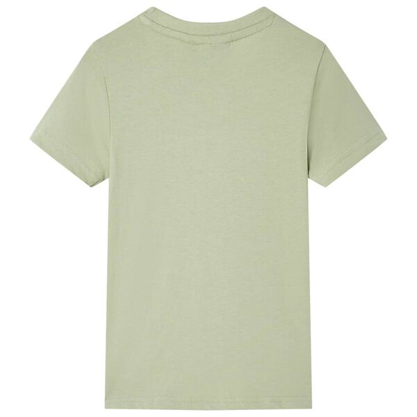 T-shirt pour enfants avec manches courtes kaki clair 92