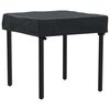 vidaXL Housse de Table Uni Noir 72 x 72 x 15 cm tissu