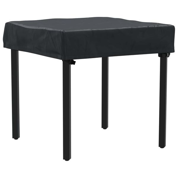 vidaXL Housse de Table Uni Noir 72 x 72 x 15 cm tissu