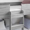 vidaXL Lit Superpos&eacute; pour Enfants Gris Sonoma 100 x 200 cm