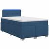 vidaXL Lit de box spring avec matelas et LED Bleu 120 x 200 cm Tissu