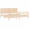 vidaXL Cadre de lit sans matelas 200x200 cm bois massif