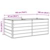 vidaXL Jardini&egrave;re Anthracite 195 x 100 x 45 cm Acier galvanis&eacute;