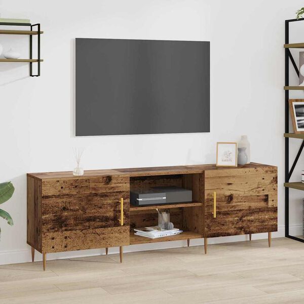 vidaXL Meuble TV Bois ancien 150 x 30 x 50 cm Bois d'ing&eacute;nierie