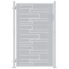 vidaXL Porte de Jardin 85 x 120 cm Acier inoxydable Verrouillable