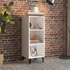vidaXL Buffet blanc 34,5x32,5x90 cm bois d'ing&eacute;nierie