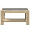 vidaXL Table basse avec LED chêne sonoma 93x53x45 cm bois d'ingénierie