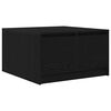 vidaXL Table basse avec tiroirs ch&ecirc;ne noir 70,5x70x40 cm