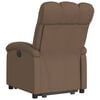 vidaXL Fauteuil inclinable électrique marron tissu
