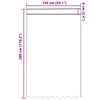 vidaXL Rideau en Dentelle Floral Blanc 280 x 150 cm Polyester