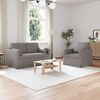 vidaXL Canap&eacute; 2 pcs Taupe 139 x 78 x 80 cm tissu