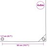 vidaXL B&acirc;che 650 g / m&sup2; 4 x 8 m Blanc