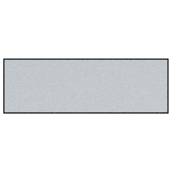 vidaXL Tapis d'entrée Gris et Noir 60 x 180 cm Polypropylène et vinyle
