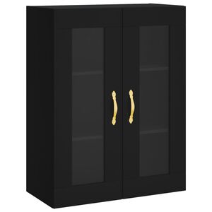 vidaXL Armoire murale noir 69,5x34x90 cm