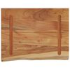 vidaXL &Eacute;tag&egrave;re murale rectangulaire massif acacia bordure assortie