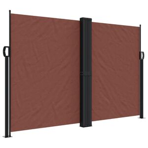 vidaXL Auvent lat&eacute;ral r&eacute;tractable marron 160x1000 cm