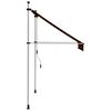 vidaXL Auvent manuel r&eacute;tractable 150 cm Orange et marron