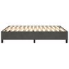 vidaXL Cadre de lit gris fonc&eacute; 140x190 cm velours
