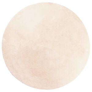 vidaXL Tapis HUARTE &agrave; poils courts doux et lavable beige &Oslash; 120 cm